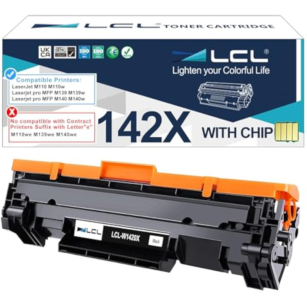 LCL 142X Black Toner Cartridge for HP LaserJet M110 M139 M140 | with Chip