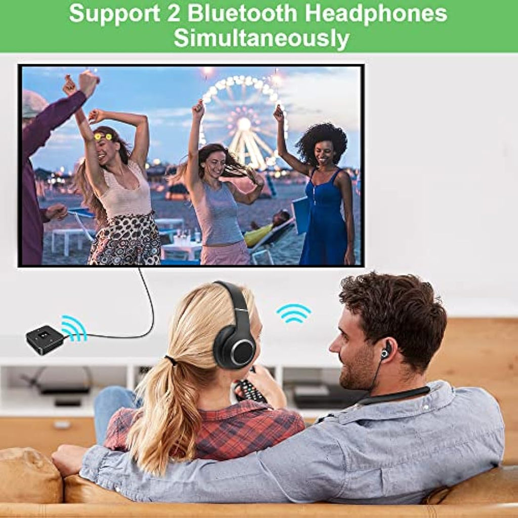 Golvery Bluetooth 5.0 Transmitter Receiver | 2-in-1 Optical RCA AUX Adapter