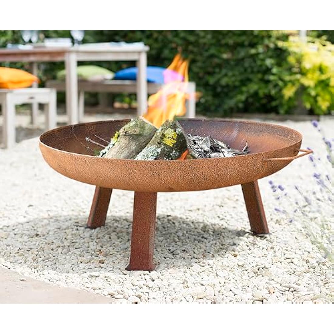 La Hacienda Pittsburgh Medium Fire Pit – Heavy Gauge Steel Patio Heater