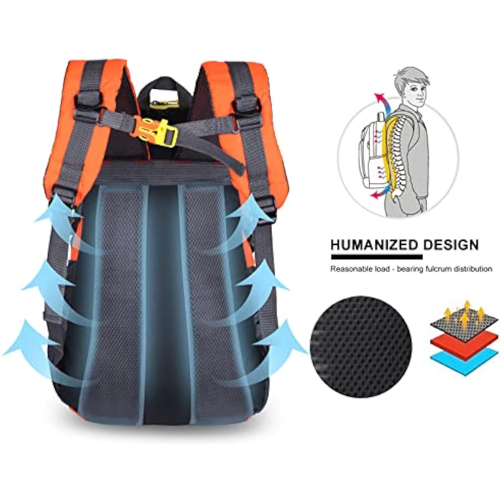 Besrina 40L Lightweight Hiking Backpack | Water-Resistant Daypack