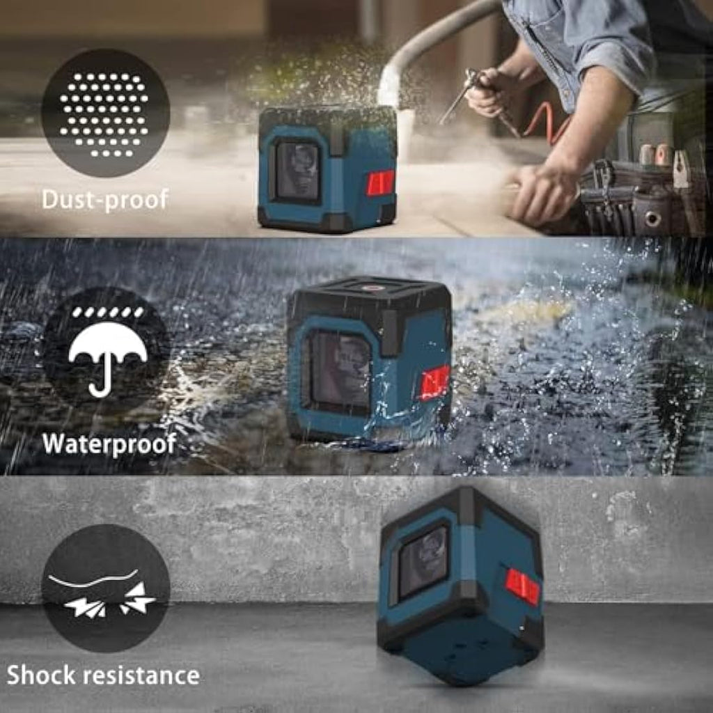 RockSeed Green Laser Level – Self-Leveling Cross Line with IP54 Protection
