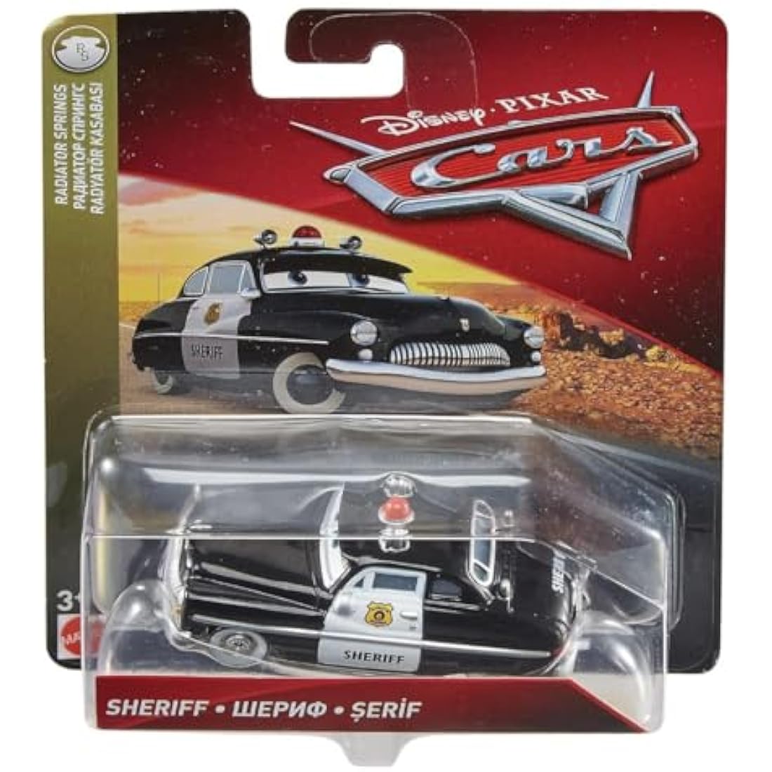 Disney Pixar Cars 3 Sheriff Die-Cast Vehicle – 1:55 Scale Movie Toy