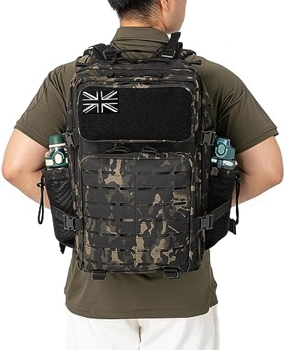 Military Tactical Backpack – Molle Hiking Rucksack 45L