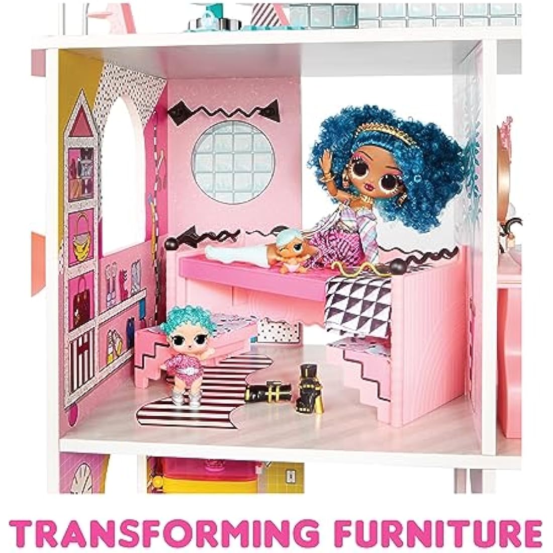 L.O.L. Surprise OMG Fashion House – Real Wood Dollhouse with 85+ Surprises