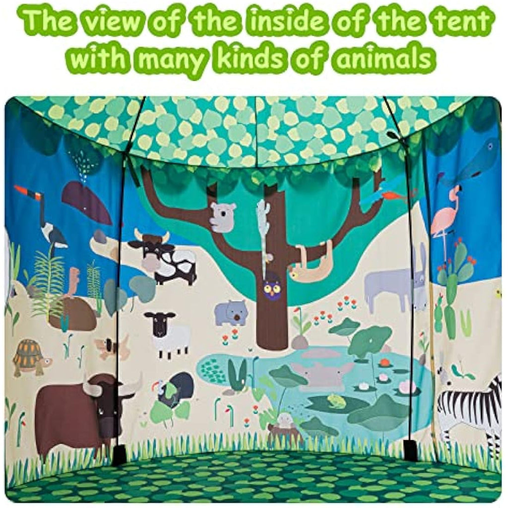 Floving Children's Teepee Play Tent – Pop Up Indoor & Outdoor Yurt