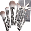 ENZO KEN Professional Goat Hair Makeup Brush Set | Snowflake Design