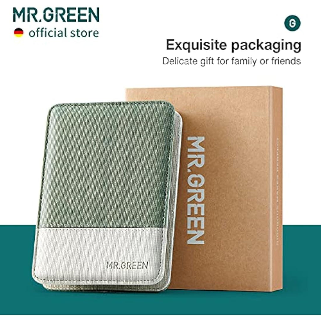 MR.GREEN 8-in-1 Manicure Set - Stainless Steel Nail Clipper Kit (Green)