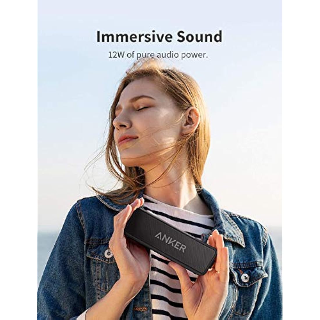 Anker Soundcore 2 Portable Bluetooth Speaker | IPX7 Waterproof – 12W