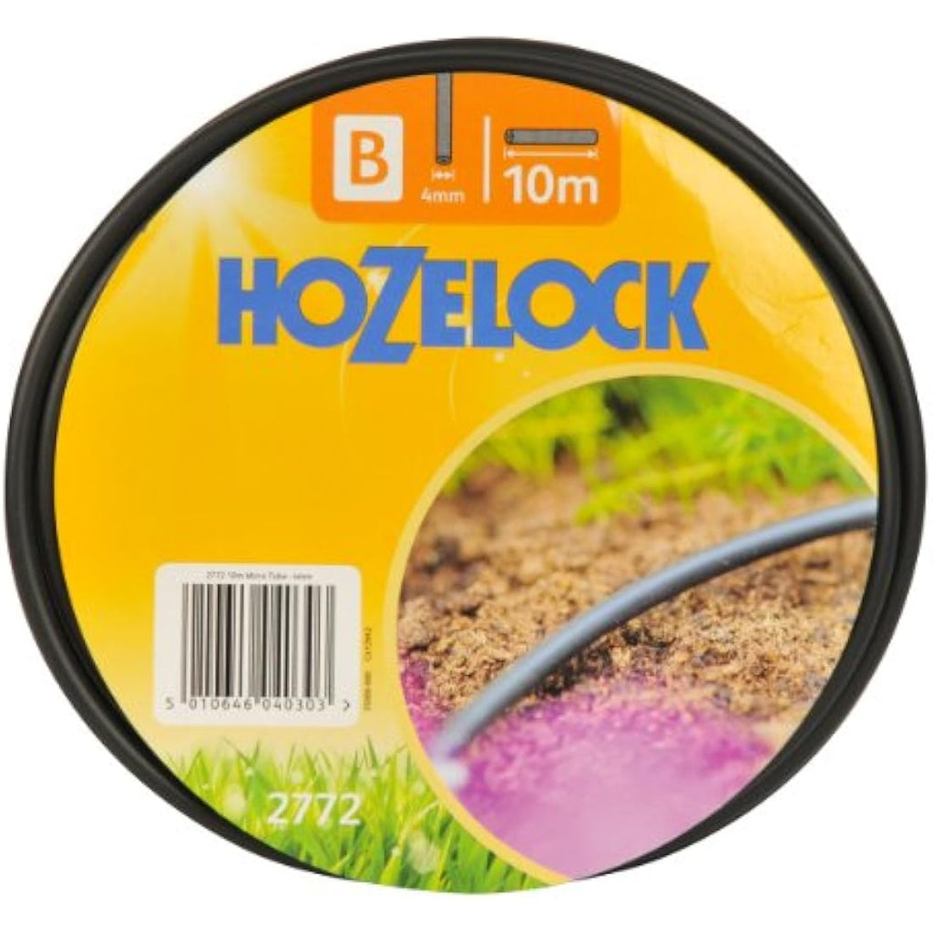 Hozelock Micro Irrigation Hose – 4mm x 10m Flexible UV-Resistant Tubing