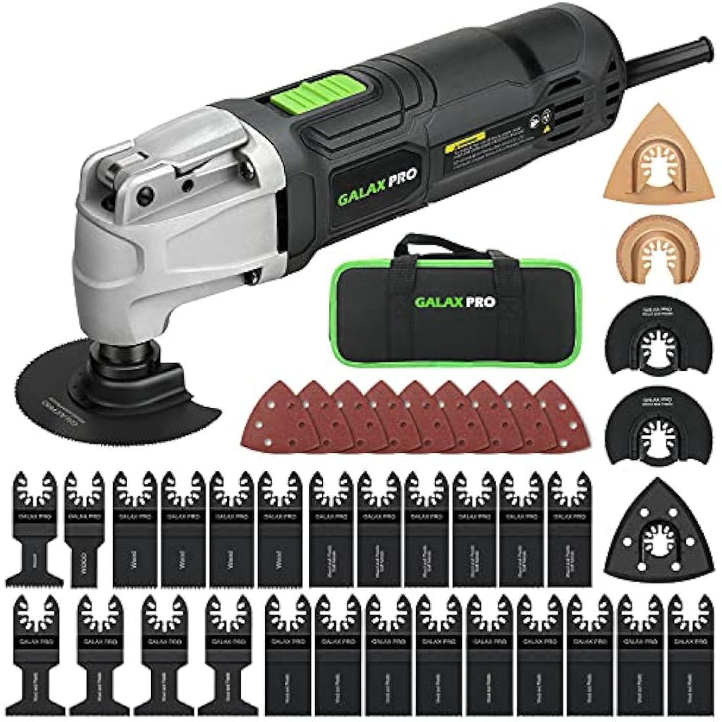 GALAX PRO Oscillating Multi-Tool Kit - 260W 6-Speed Saw with 40 Accessories