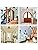Jolof Store Industrial Flush Mount Ceiling Lights – 4PK Black Metal Cage