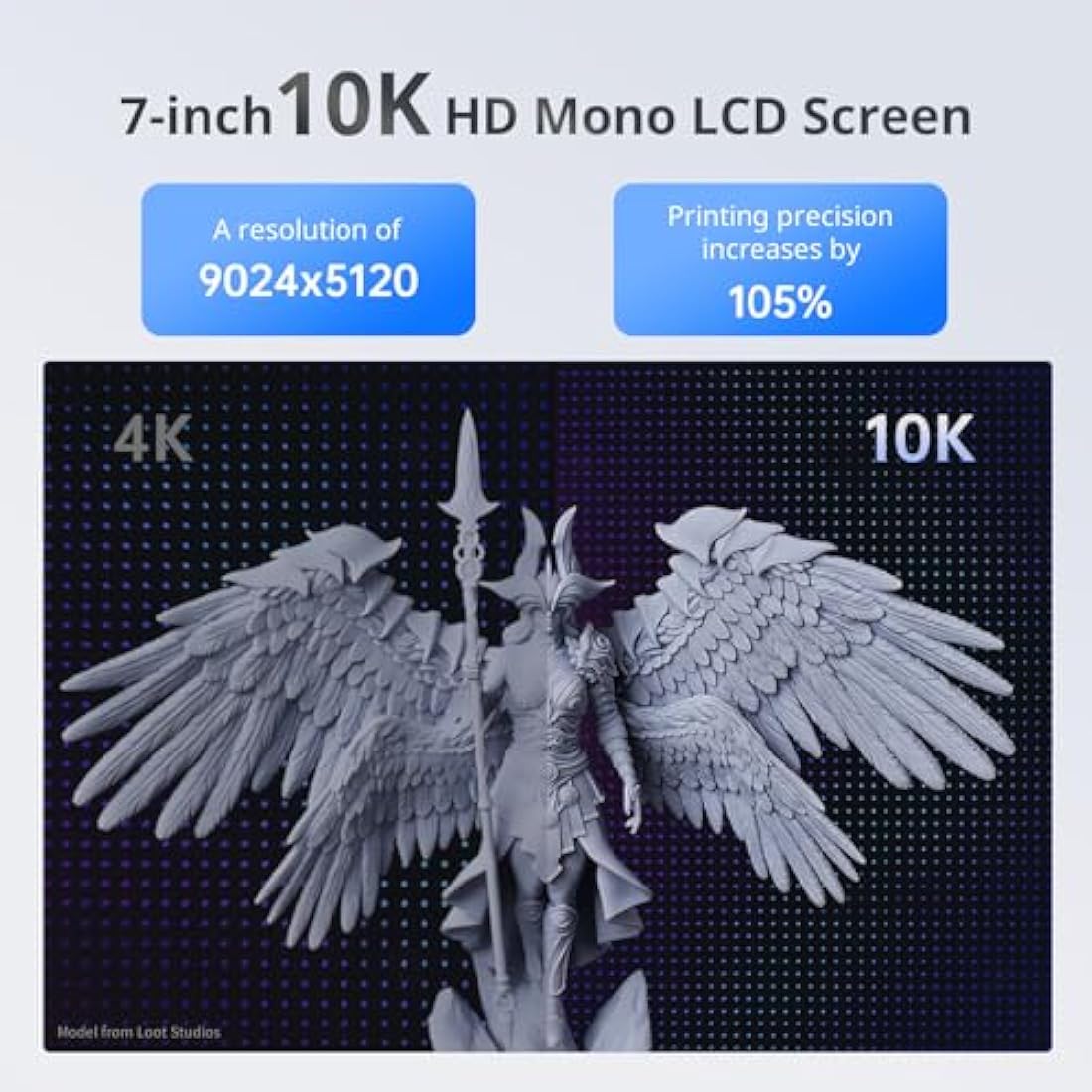 Anycubic Photon Mono 4 Resin 3D Printer | 7'' 10K LCD Screen & LighTurbo