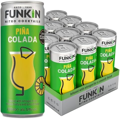 Funkin Pina Colada Nitro Infused Canned Cocktails - 12 x 200ml