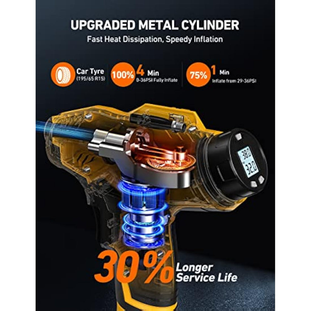 AstroAI Cordless Tyre Inflator | 160PSI Dual Power Portable Air Pump