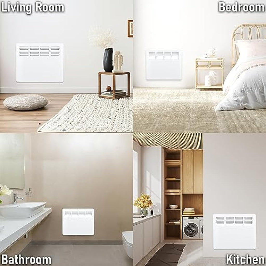 MYLEK 1000W Smart WiFi Panel Heater | Wall Mounted Electric Radiator