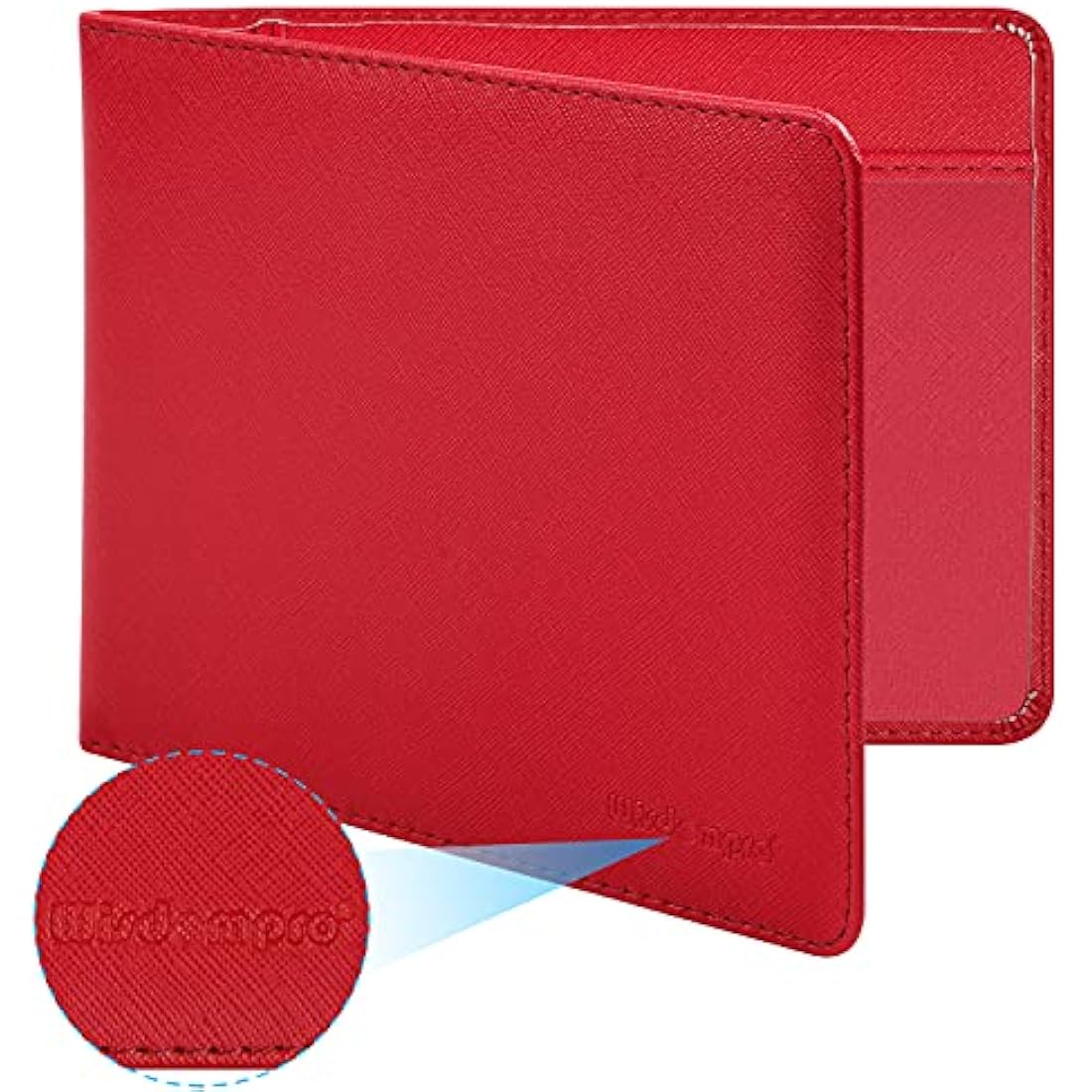 Wisdompro PU Leather Disabled Blue Badge and Timer Holder – Red