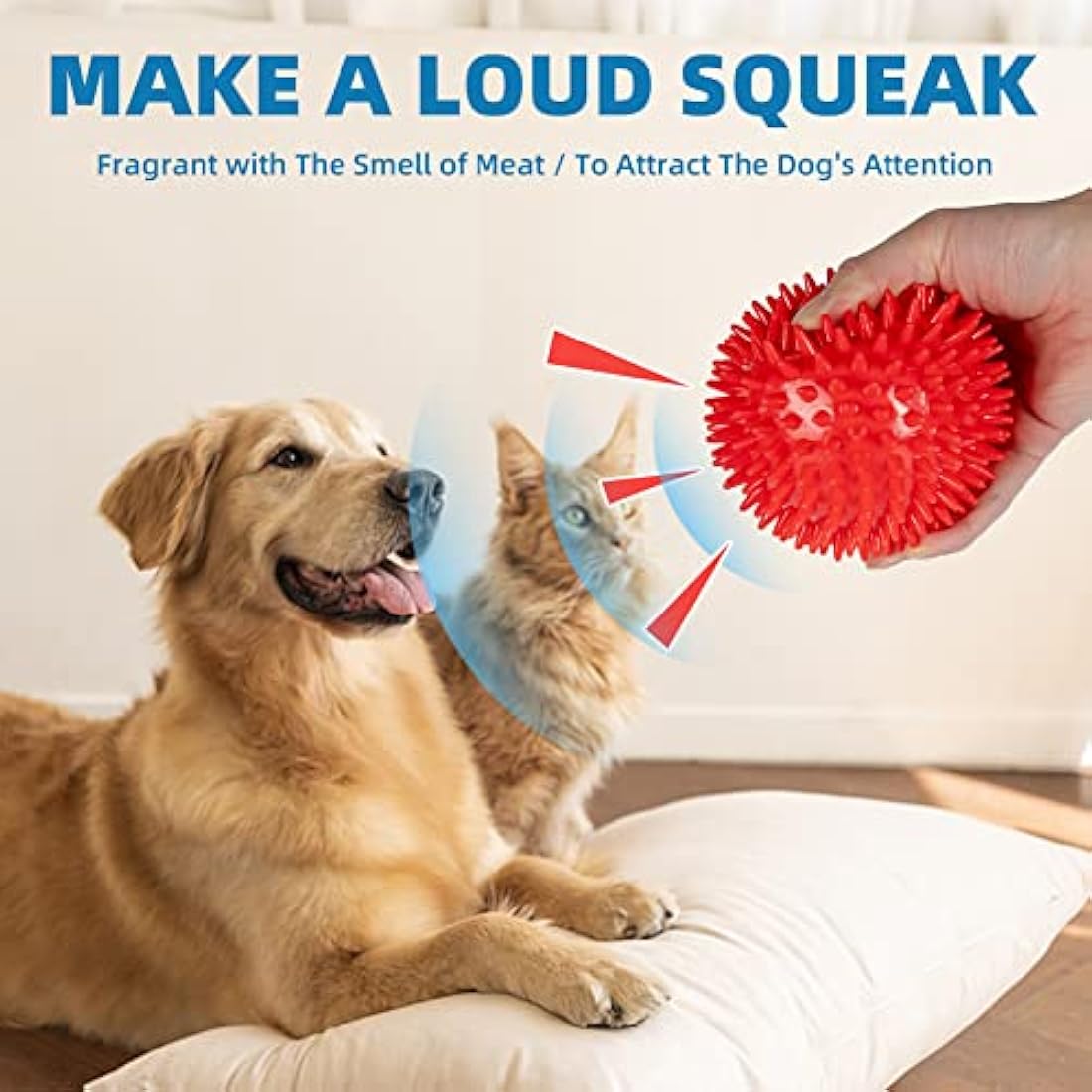 Squeaky Dog Balls – Indestructible 4 Pack for Large Dogs