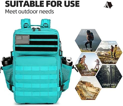 TianYaOutDoor 45L Tactical Assault Backpack | 900D Oxford Rucksack