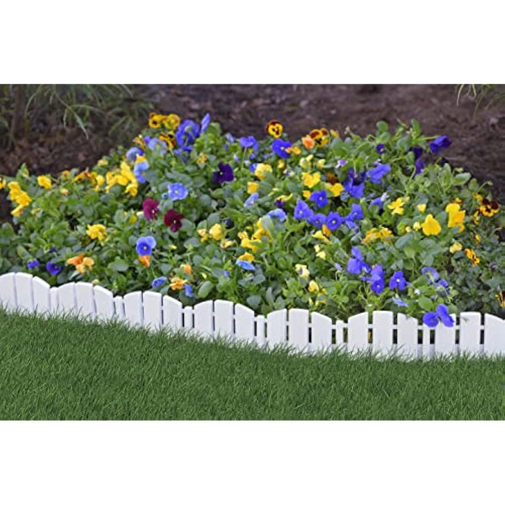 Dimex Adirondack No-Dig Landscape Edging Kit – White Garden Border