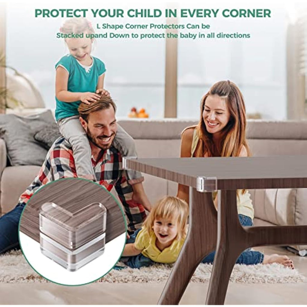 Clear Baby Corner Protectors – 30 Pack Table Edge Guards