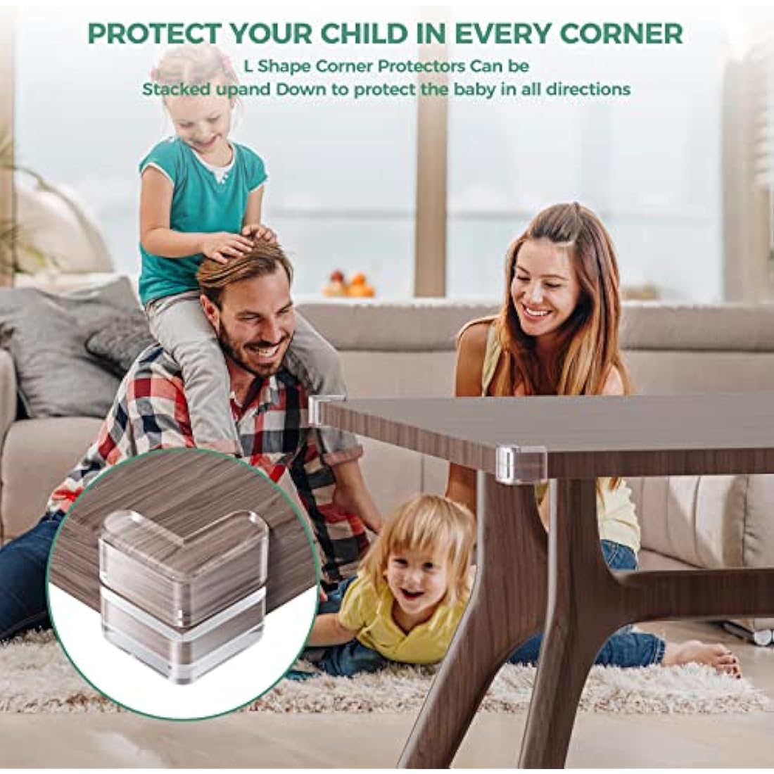 Clear Baby Corner Protectors – 30 Pack Table Edge Guards