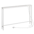 HOOBRO Console Table with Charging Station, 120 cm Slim Console Table for Hallway, Behind Sofa Table, for Entryway, Living Room, Small Spaces - image 1