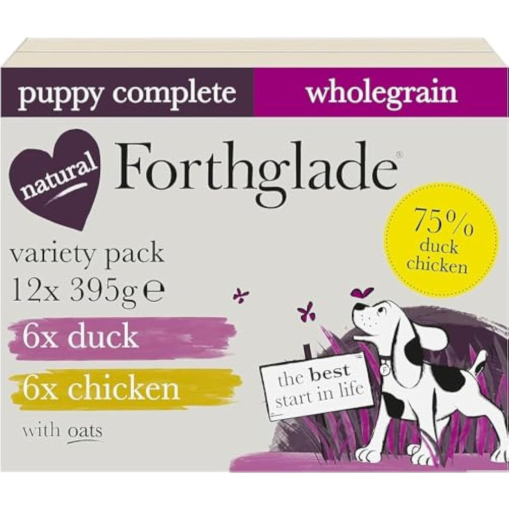 Forthglade Puppy Wet Dog Food Variety Pack - Chicken & Duck (12 x 395g)