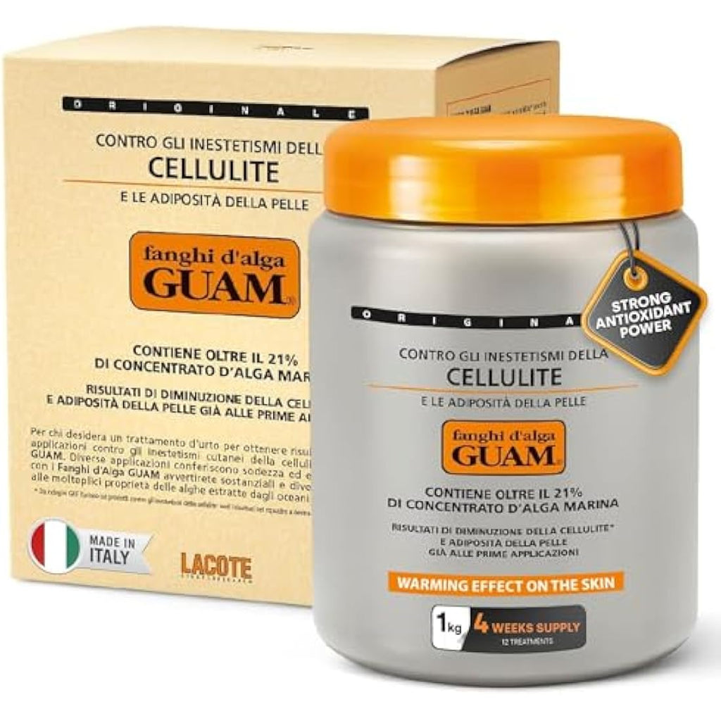 GUAM Seaweed Mud Anti-Cellulite Treatment - 1kg Skin Firming Body Mask