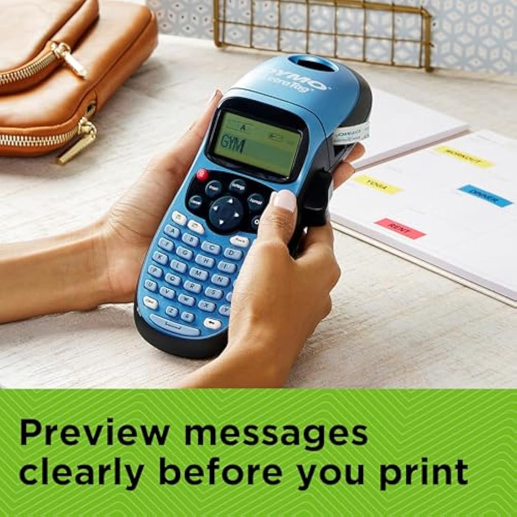 Dymo LetraTag LT-100H Handheld Label Maker | Thermal Printer | Blue