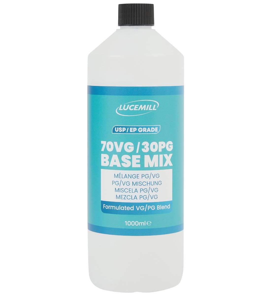 Lucemill 70VG/30PG Base Mix | 1L High Purity USP/EP Grade Liquid