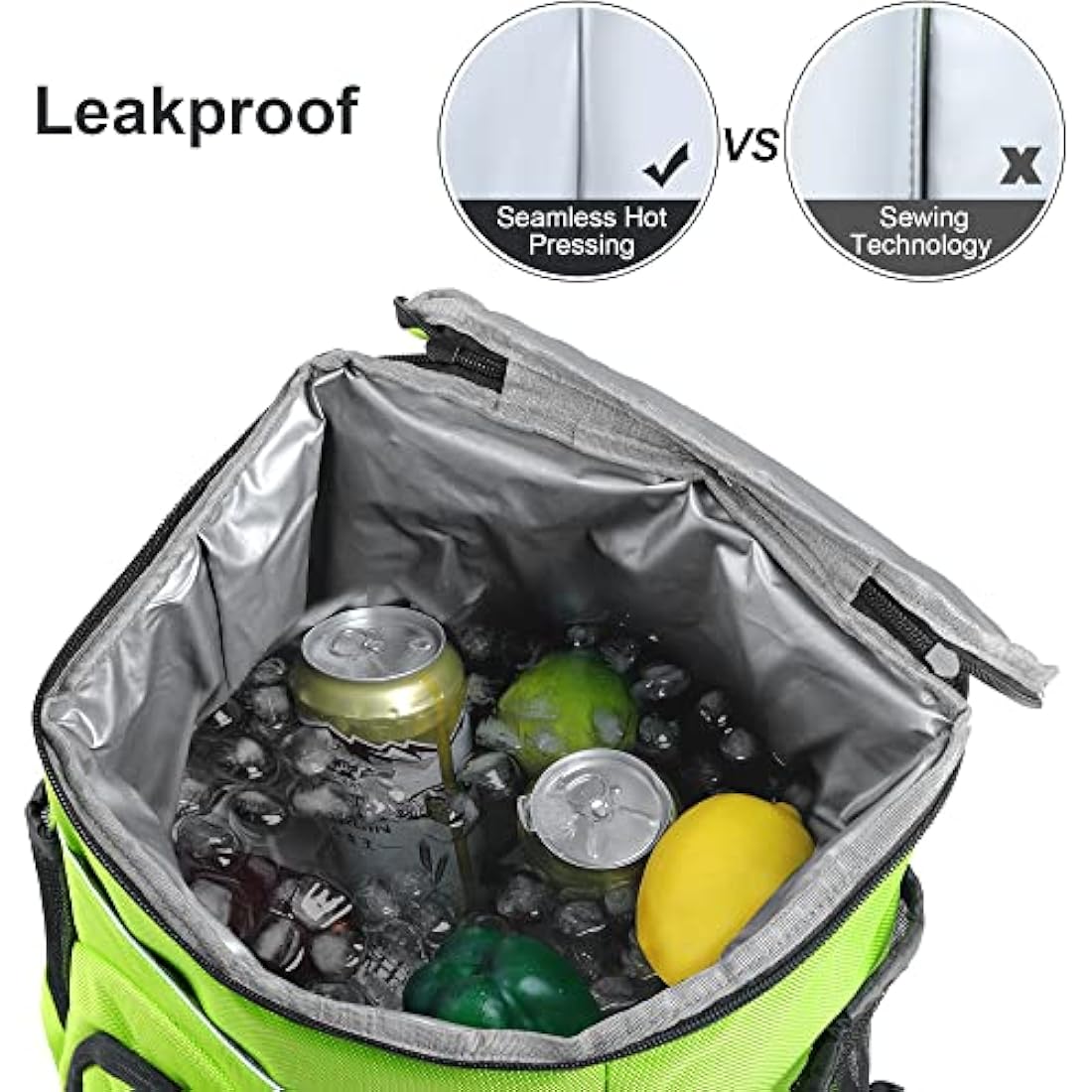 Outplea 30L Insulated Cooler Backpack | 36-Can Leak Proof Soft Picnic Bag