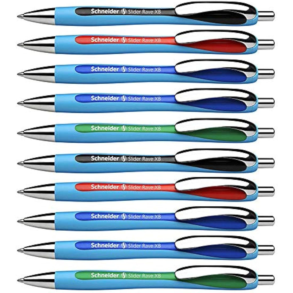 Schneider Slider Rave XB Ballpoint Pen – Permanent Ink – Pack of 5