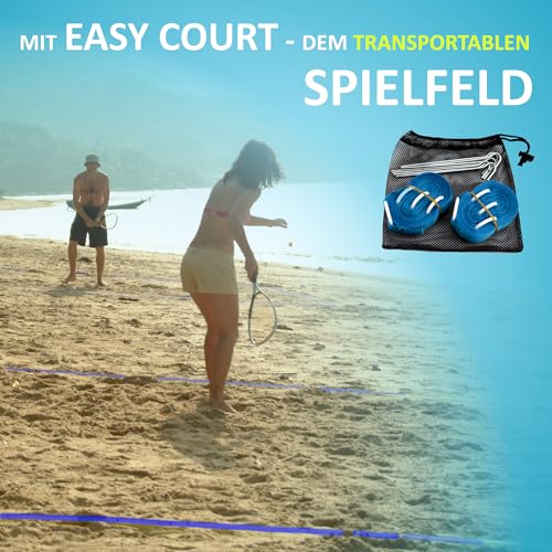 Speedminton S700 Speed Badminton Set - Aluminum Rackets & Easy Court