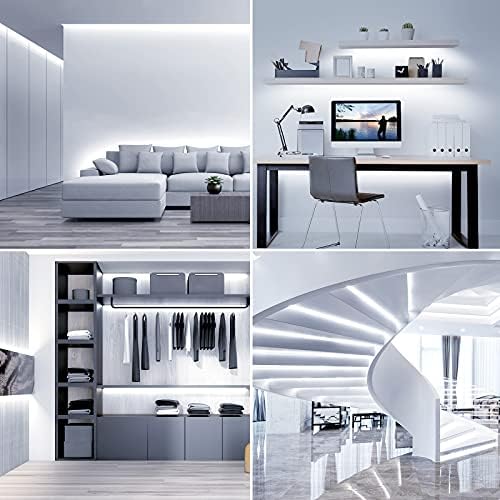 Lepro 5M White LED Strip Light | 6000K Dimmable Under Cabinet Lighting