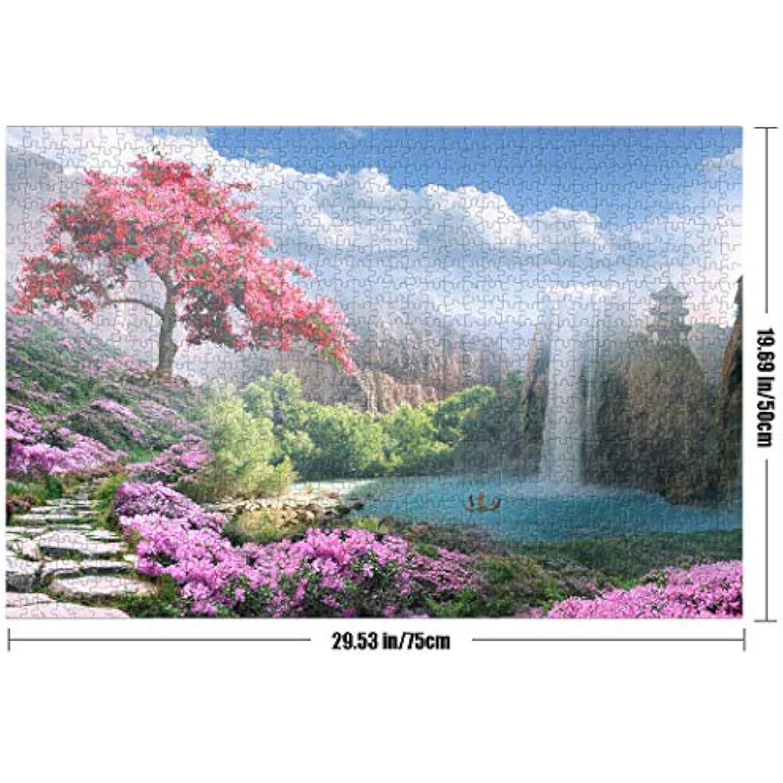 Tektalk 1000 Piece Jigsaw Puzzle for Adults - Otherworldly Land of Peace