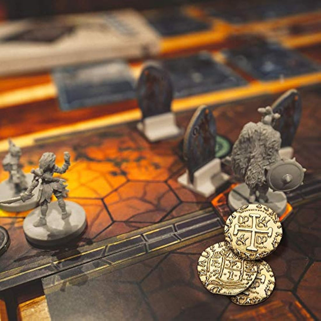 Metal Pirate Coins – 100 Gold Doubloons for Board Games