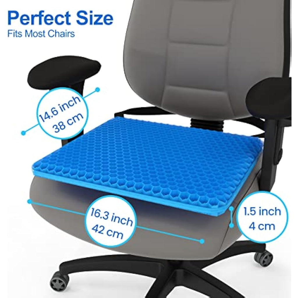 b.comfi Gel Seat Cushion | Orthopedic Pressure Relief with 2 Covers