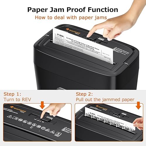 Bonsaii Micro-Cut Paper Shredder | 6-Sheet P-4 High Security (C261-D)