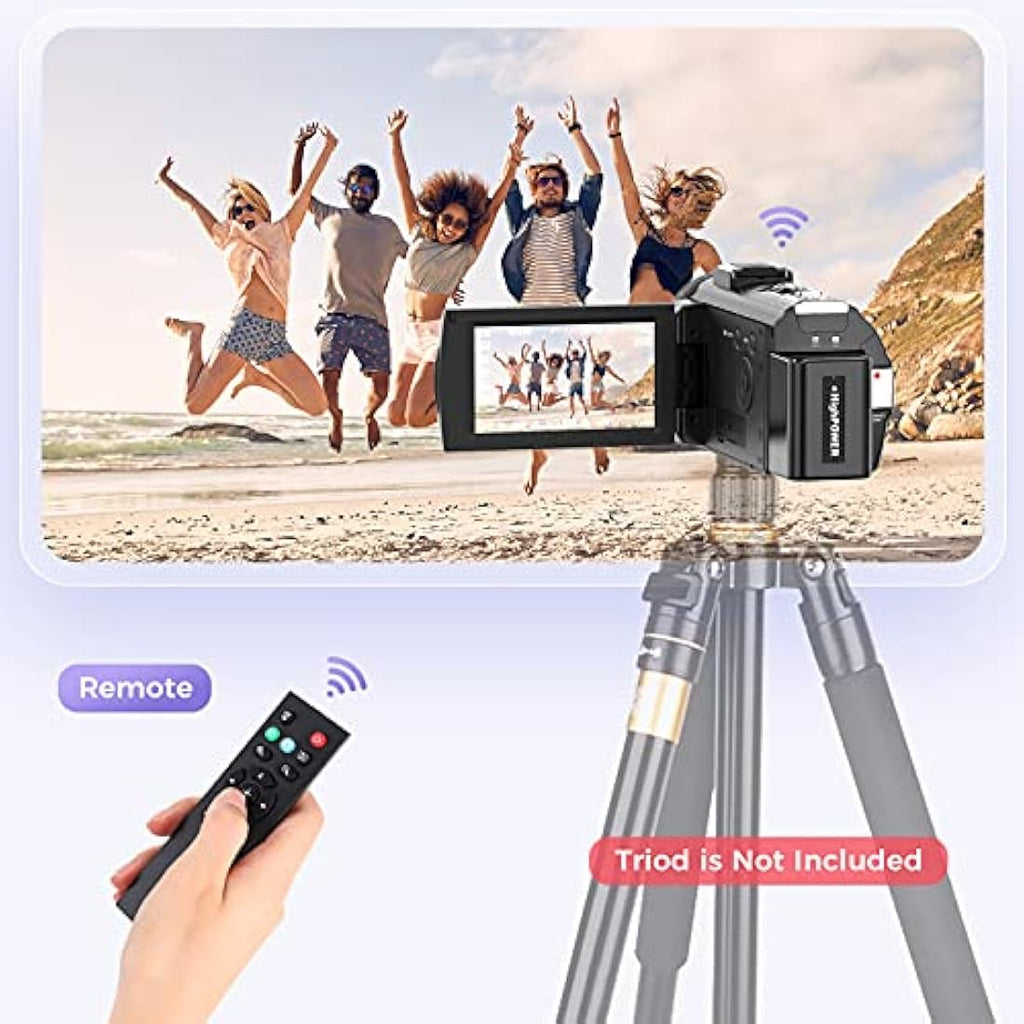 Sunscien 1080P Video Camera Camcorder | 3.0" IPS Screen Vlogging Camera