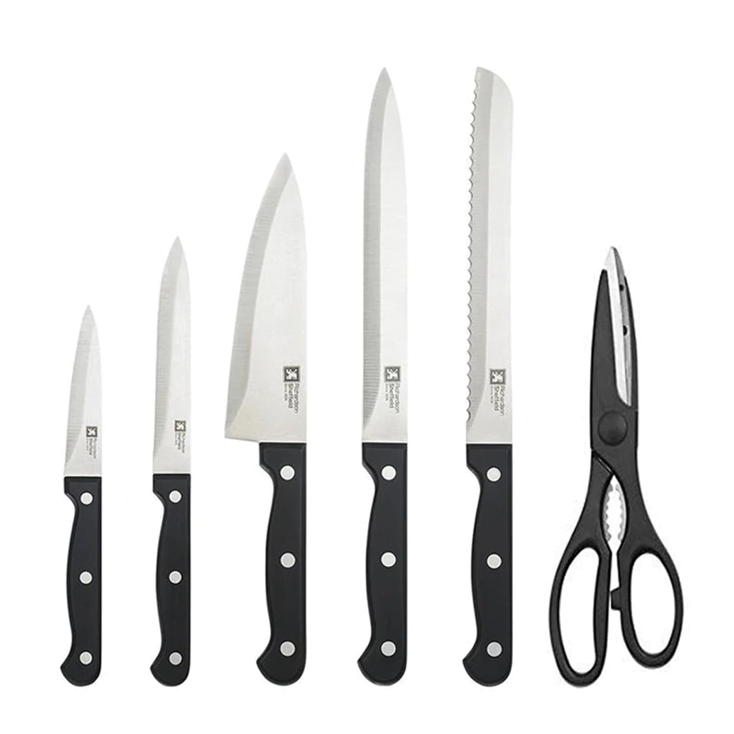 Richardson Sheffield 5 Piece Stainless Steel Knife Set with Scissors