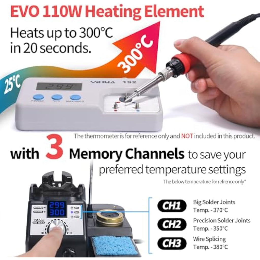YIHUA 926LED-IV 110W Soldering Station Kit with 4 Helping Hands & LED