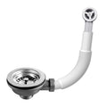 Hinata Kitchen Sink Waste Kit with Overflow Pipe - Black Stainless Steel