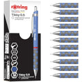 rOtring Tikky Mechanical Pencil - 0.5mm HB Iris Blue Barrel (12 Count)