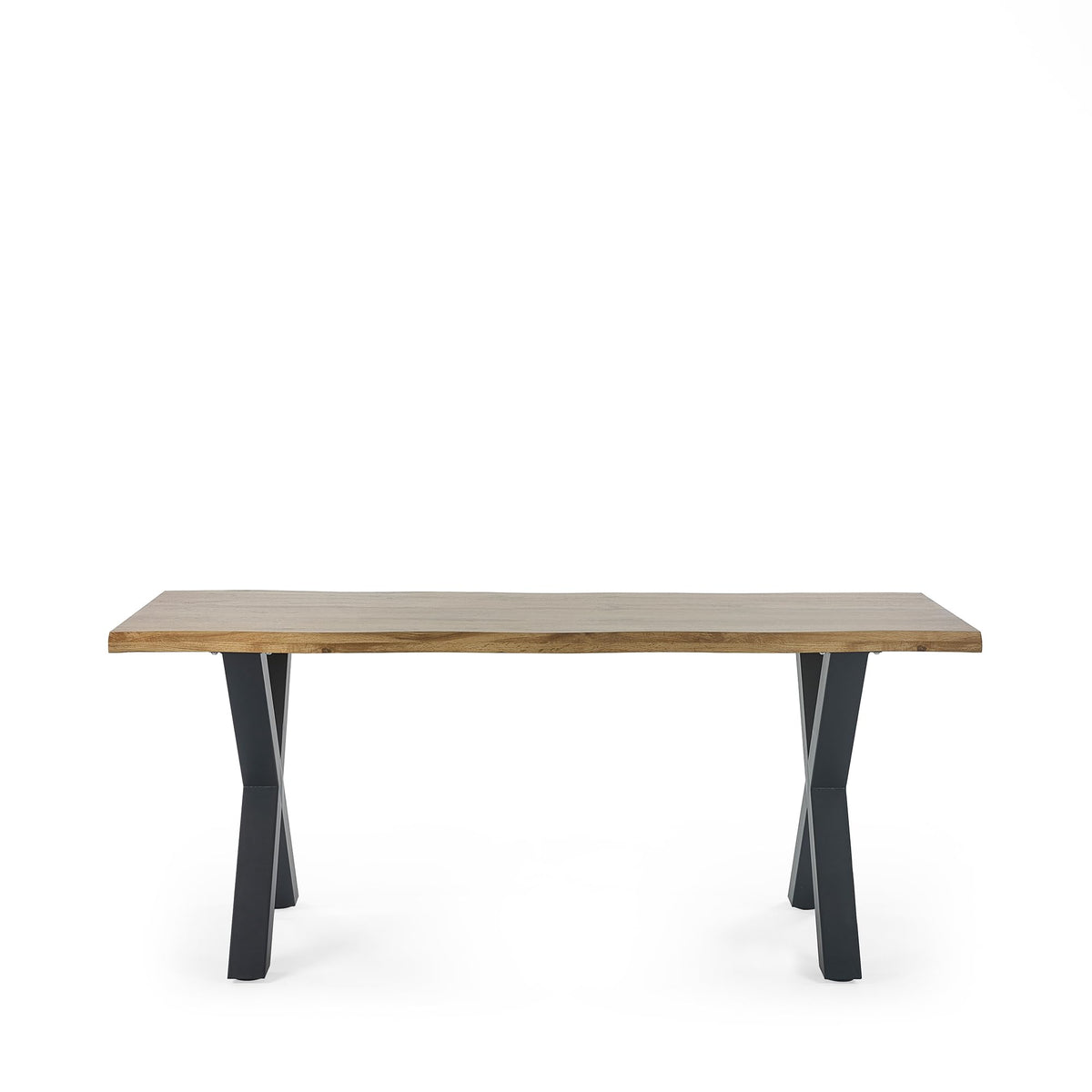 Julian Bowen Harvey Dining Table for 6, Brown - H75 x W180 x D90cm - image 4