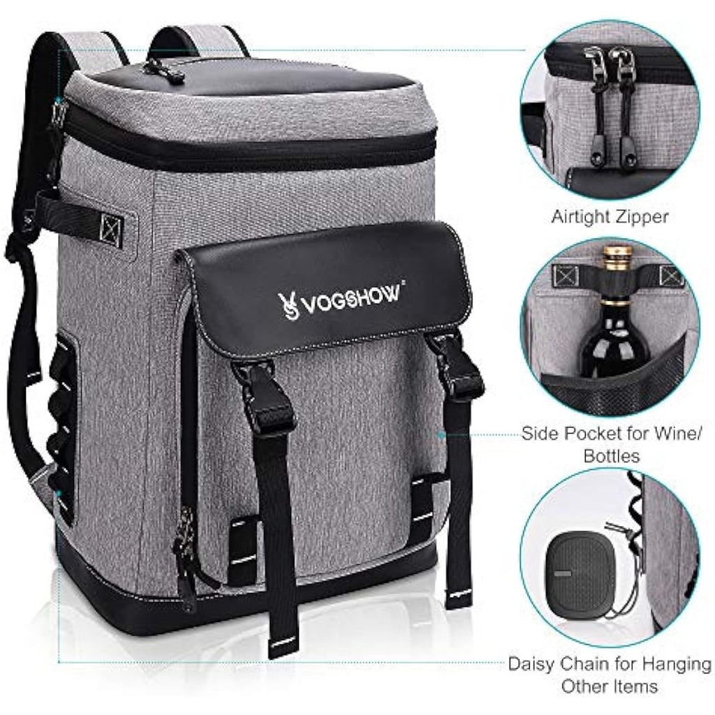 Vogshow 30L Insulated Cooler Backpack | Leakproof Waterproof Picnic Bag