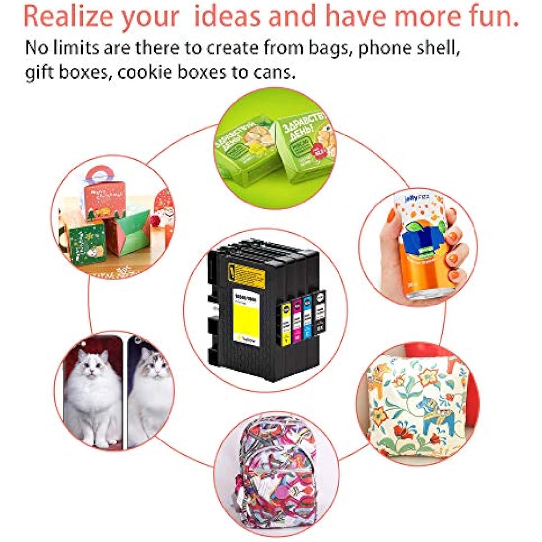LCL Sublimation Ink 4-Pack for Sawgrass Virtuoso SG400 SG800 Printers