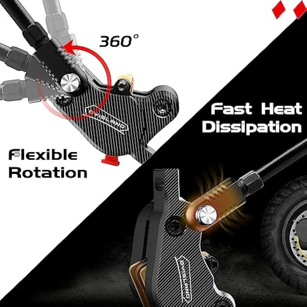 DYISLAND LD-210S Hydraulic Disc Brake Kit for E-Scooter | CNC Aluminum