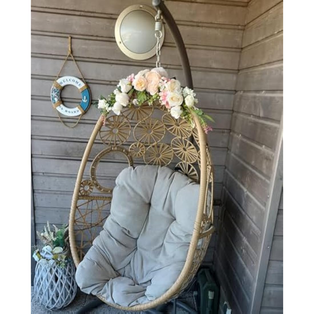 Jolof Store Champagne Peony Wedding Arch Flowers – 60cm Floral Swag