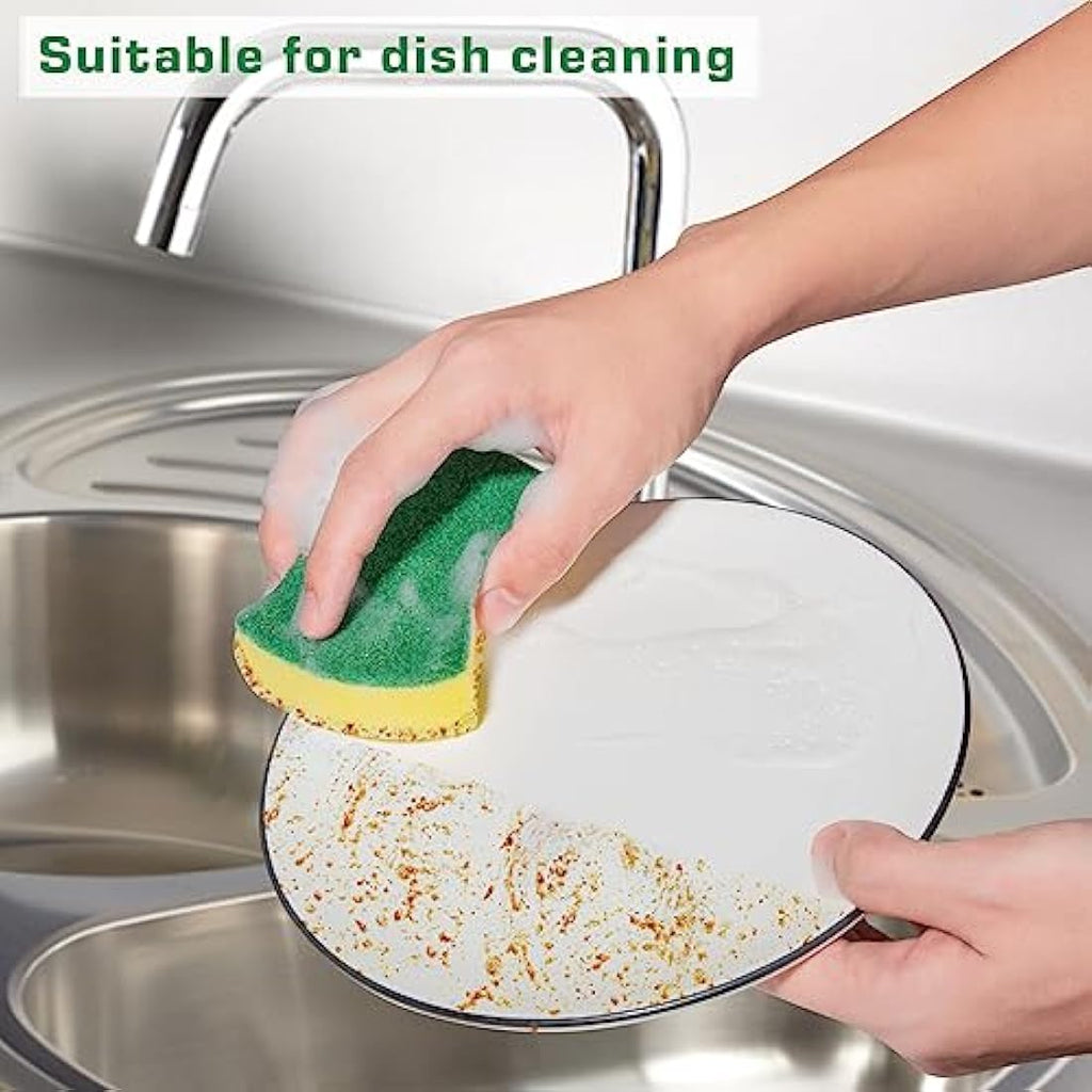 Jolof Store Kitchen Scrub Sponges – 300 Pack Eco Non-Scratch Dish Pads