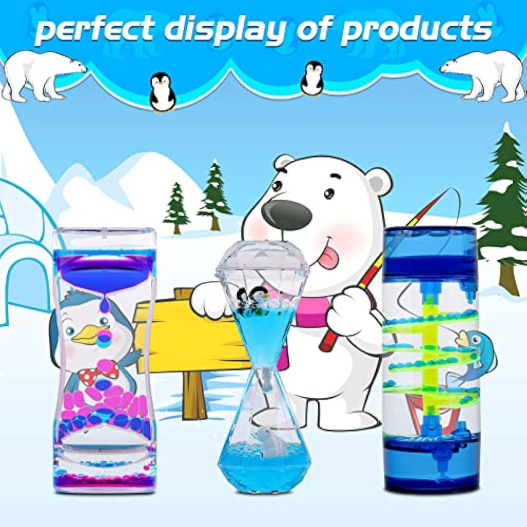 Jolof Store Liquid Motion Bubbler Sensory Toy - 3 Pack Calming Timer